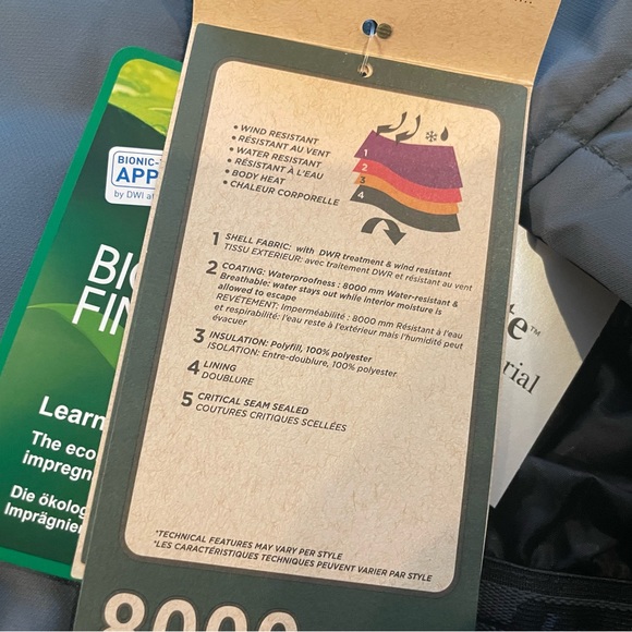 New Kamik Stark Boys Size 12 Winter Jacket in Color Cement (Slate Blue) - Picture 12 of 16